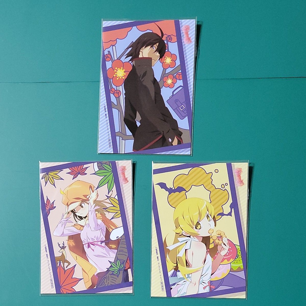 物語シリーズ 特典 花札柄 プロマイド ポストカード 千石撫子 忍野忍