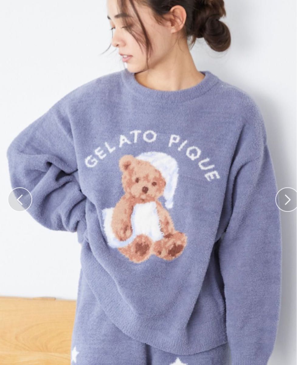 ジェラートピケ GOOD NIGHT BEAR ジャガードプルオーバー｜Yahoo
