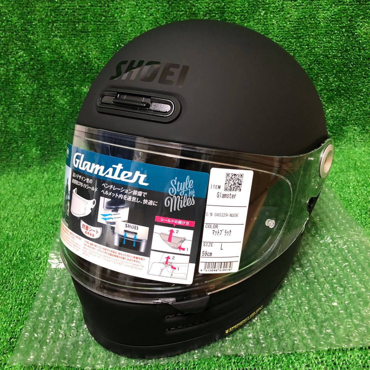 L】新品未使用 SHOEI Glamster ショウエイ グラムスター マット