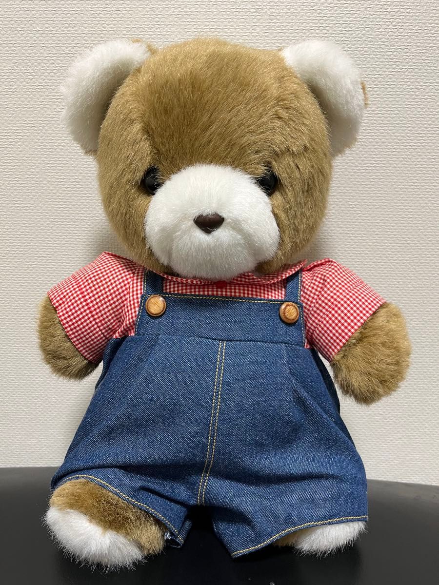 サンアロー くま マック L ぬいぐるみ ギンガムチェック｜Yahoo!フリマ