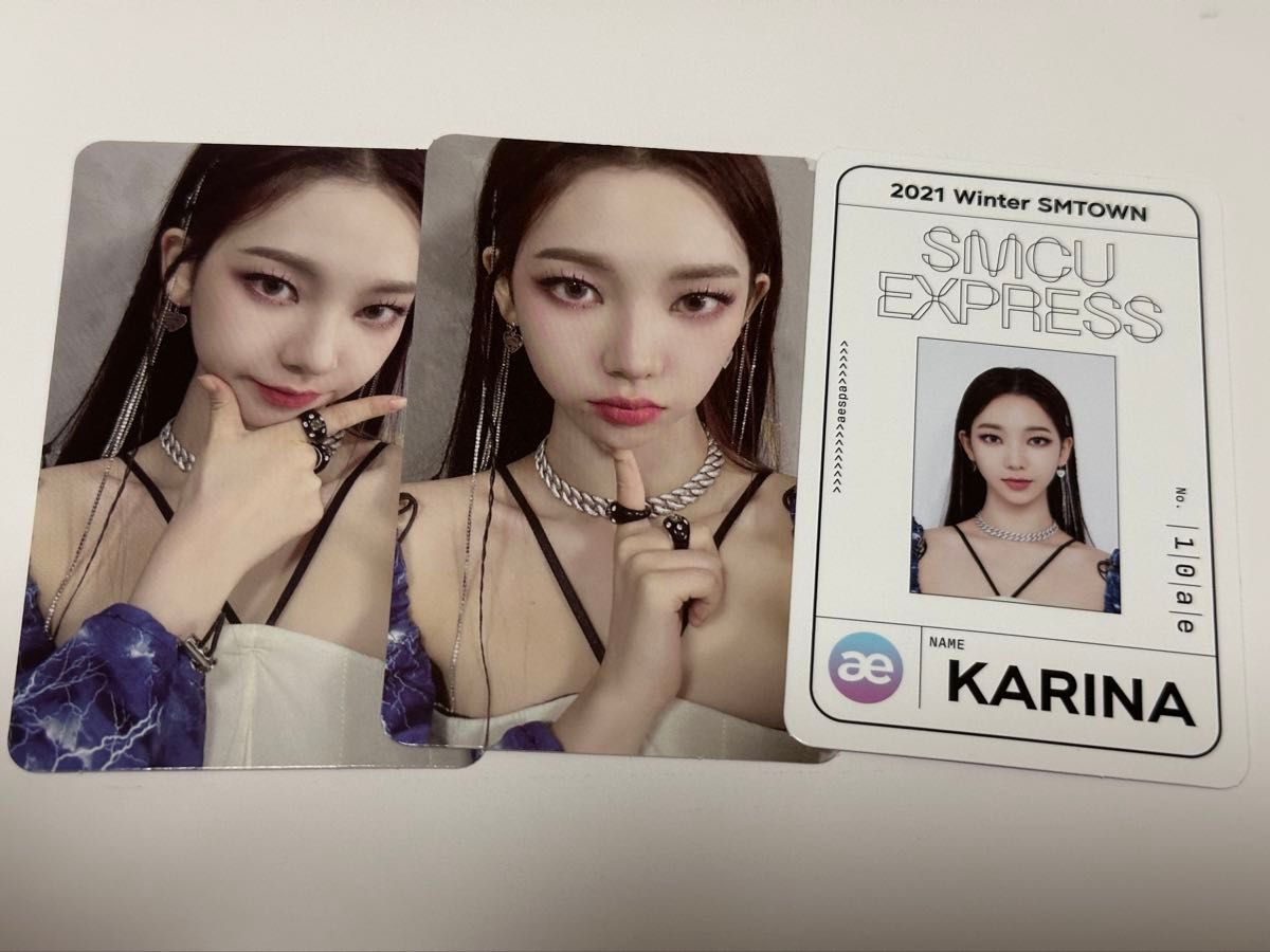 aespa カリナ トレカ エスパ smcu 2021 winter smtown セット KARINA