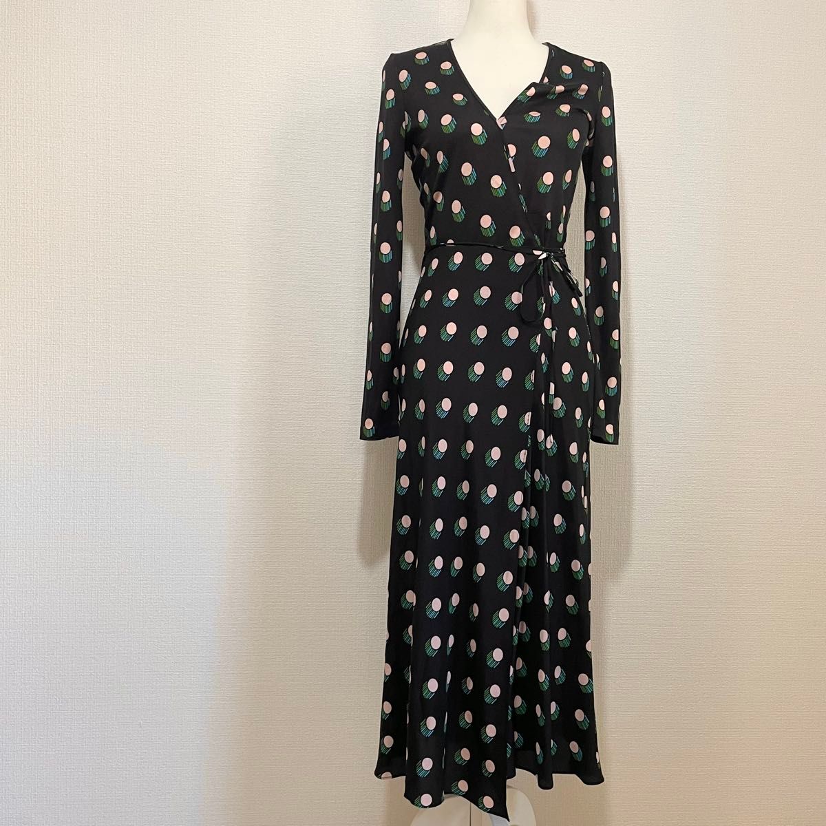 ダイアンフォンファステンバーグ ワンピース カシュクール シルク F