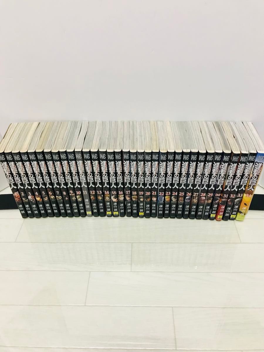 進撃の巨人 全巻 1-34巻+関連本6冊 諌山創 40冊セット｜Yahoo!フリマ