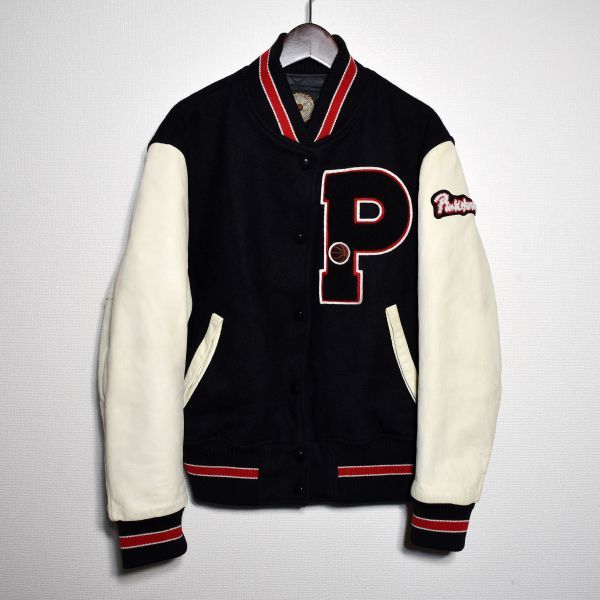 ピンクハウスPINK HOUSE 袖革スタジャン 90sビンテージ｜Yahoo!フリマ