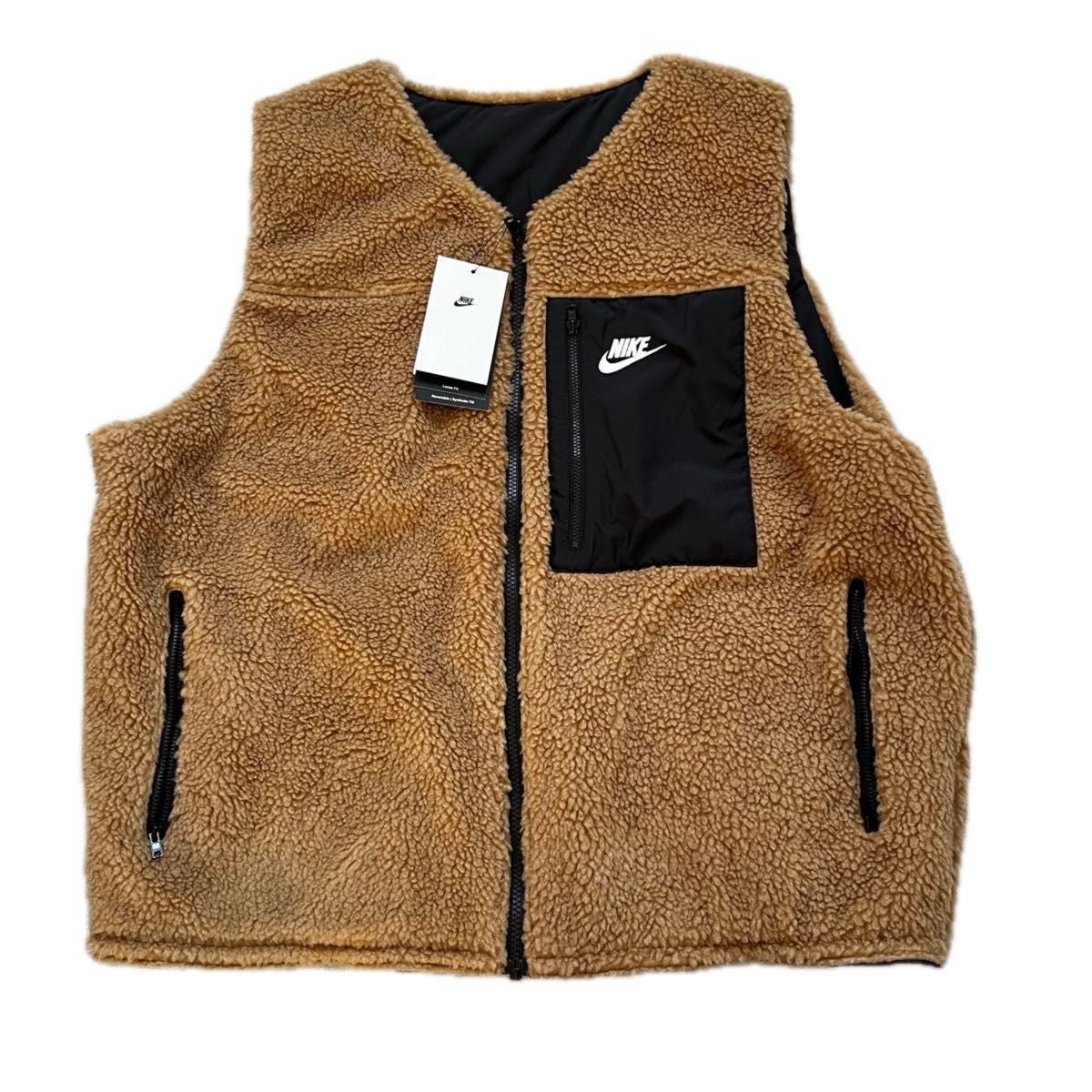NIKE ナイキ フリースベスト ボアベスト リバーシブル 新品 XXL