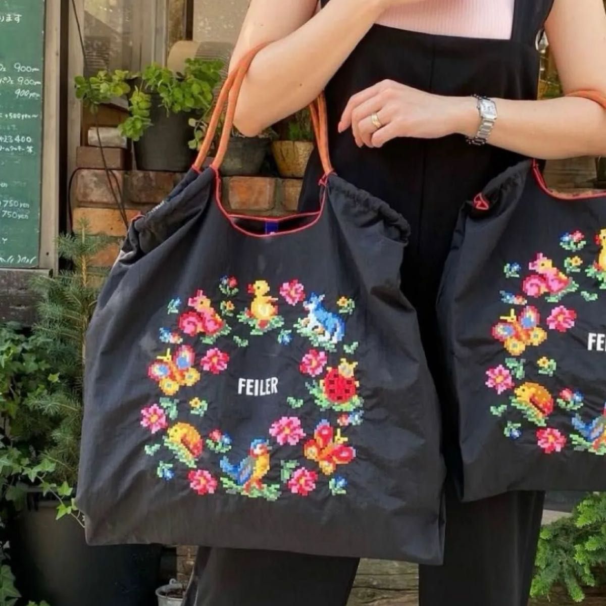 正規品】フェイラー エコバッグL ハイジ トートバッグ ボールアンド