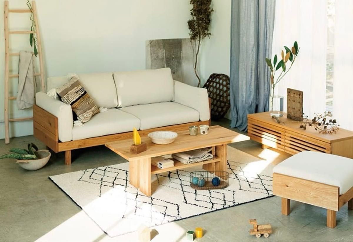 ウニコ unico カリム CALIME ローテーブル センターテーブル オーク