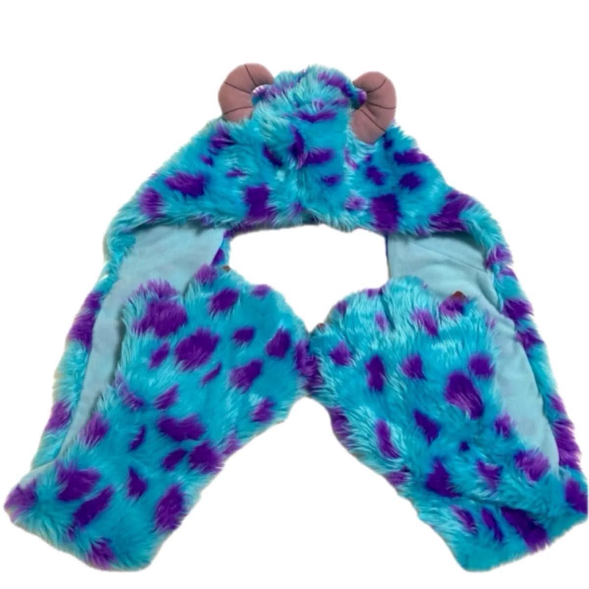 ディズニー サリー ファンキャップ マフラー 手袋付き 帽子 被り物