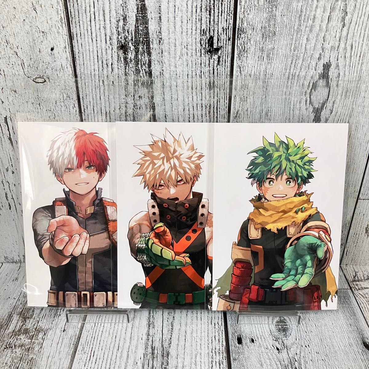 僕のヒーローアカデミア ポストカード 轟 爆豪 緑谷 僕のヒーロー