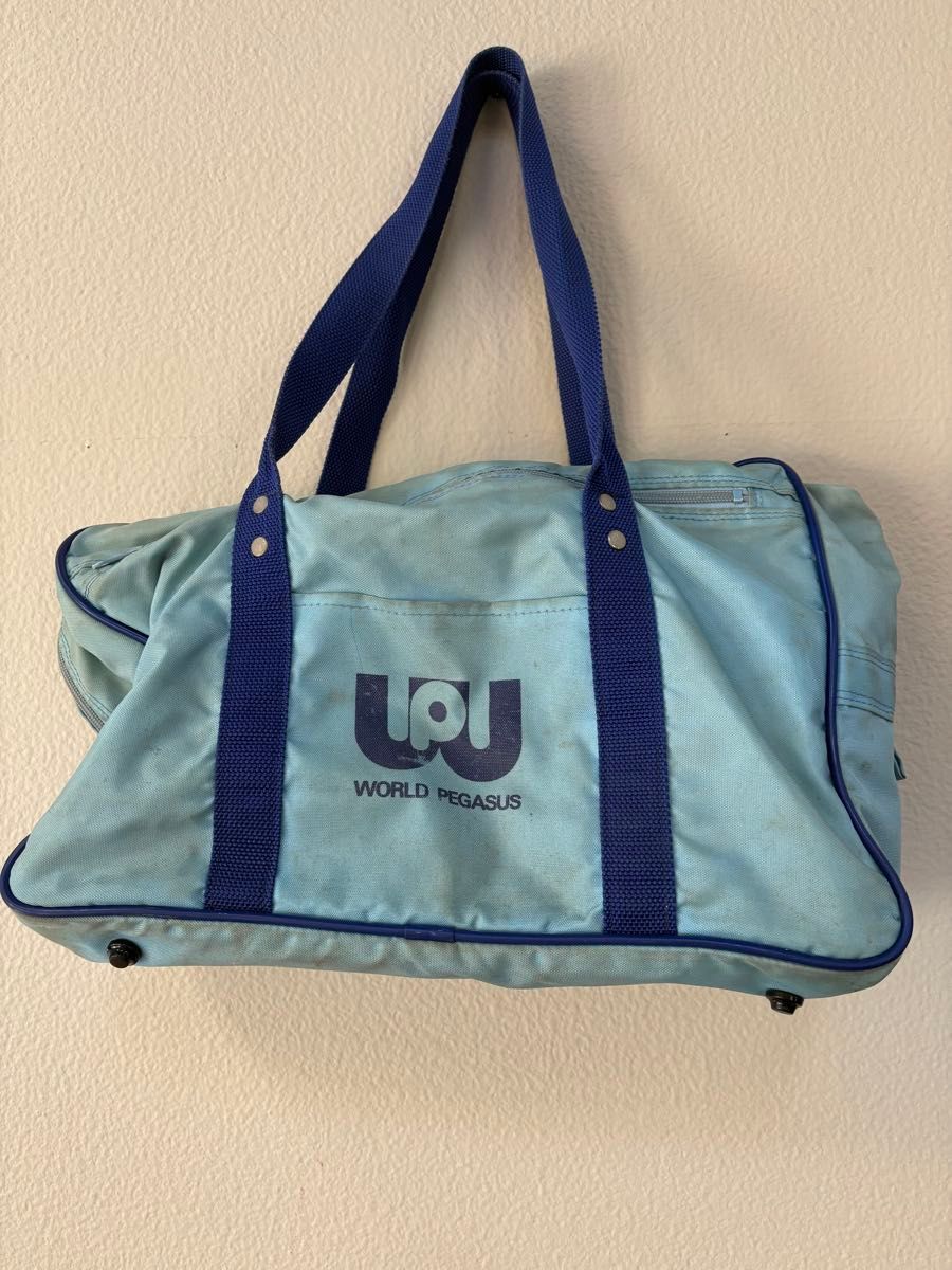 ワールドペガサス 旧ワッペ 学生鞄 スクバ スクールバッグ 水色｜Yahoo