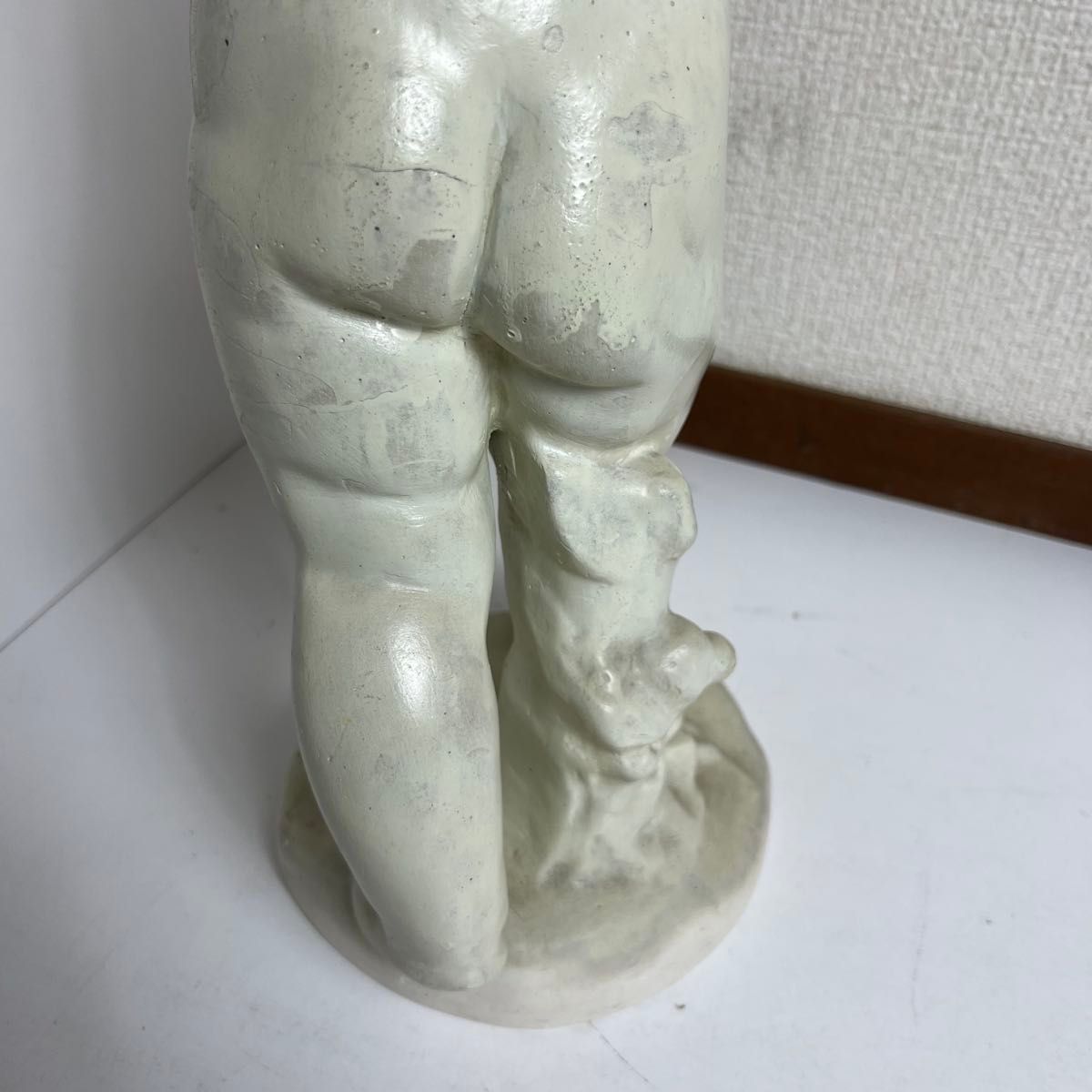 石膏像 小児立像 キューピット 美術 小僧 重さ2 3キロ X905｜Yahoo