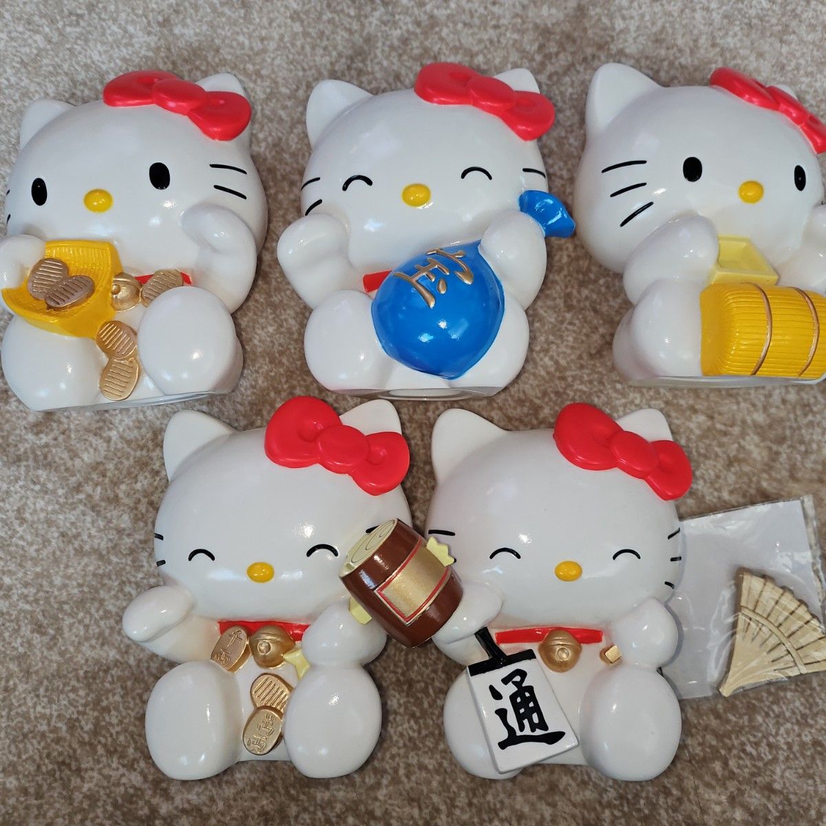 激レア 希少 未使用 ハローキティ HELLOKITTY 縁起物 七福 キティ