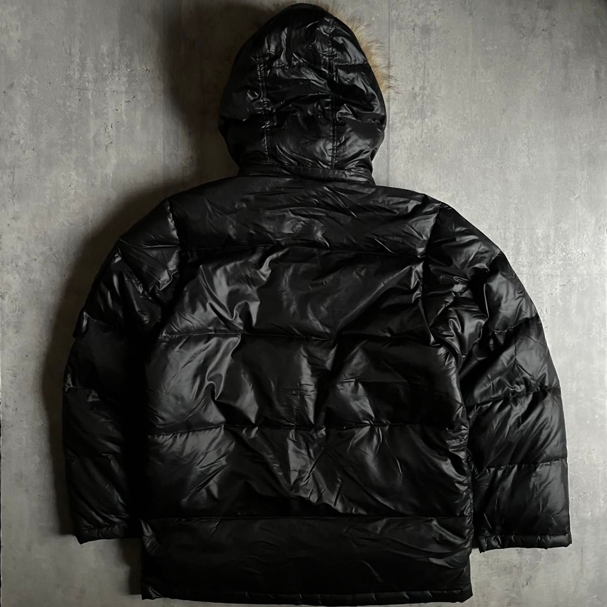 90s camp7】ダウンジャケット ファー付き ダウン90 y2k お兄系 ギャル