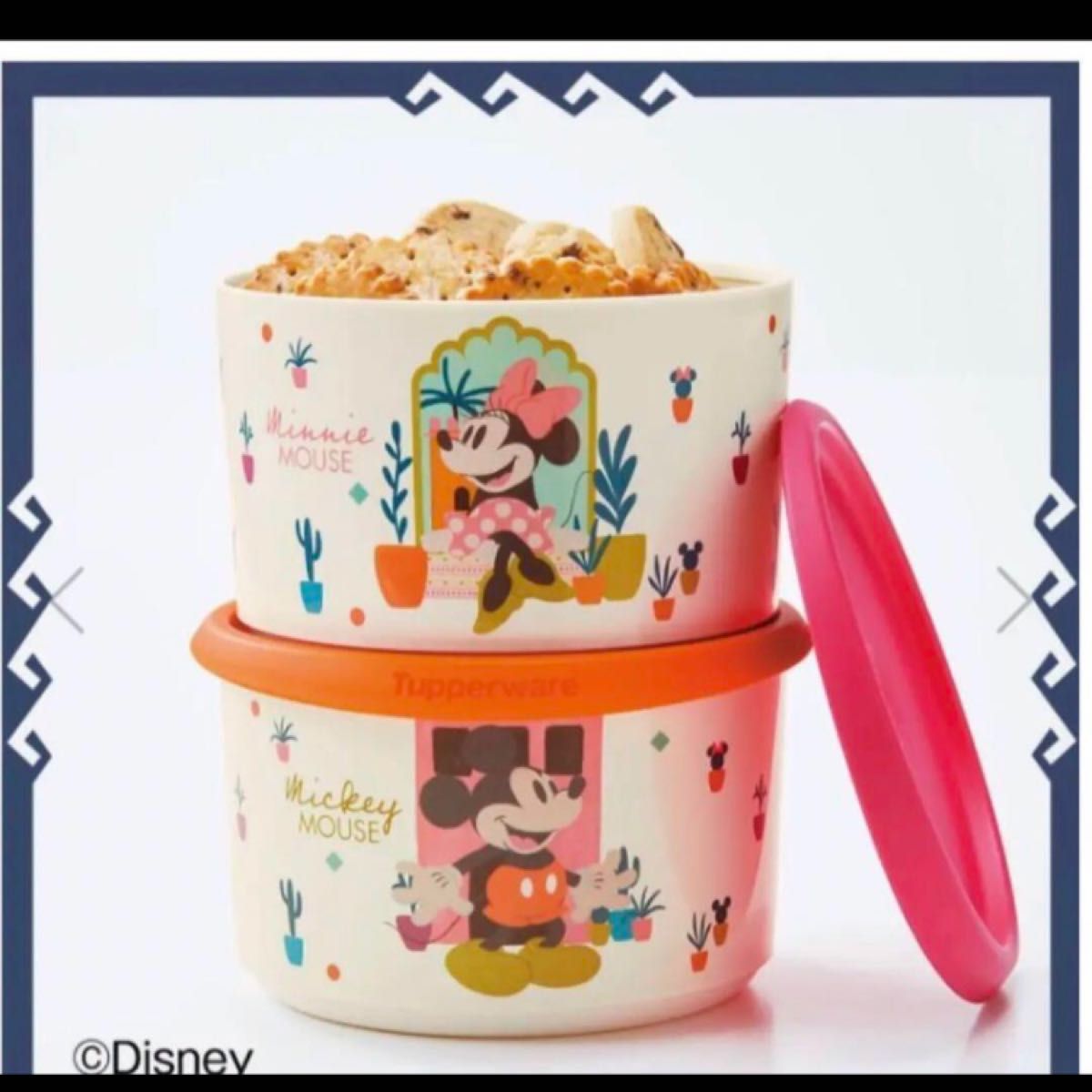 タッパーウェア ブロッサムトッパーズキャニスター5(2)ミッキー&ミニー