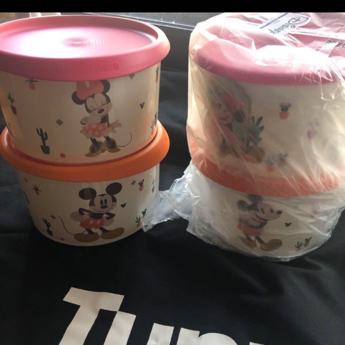 タッパーウェア ブロッサムトッパーズキャニスター5(2)ミッキー&ミニー