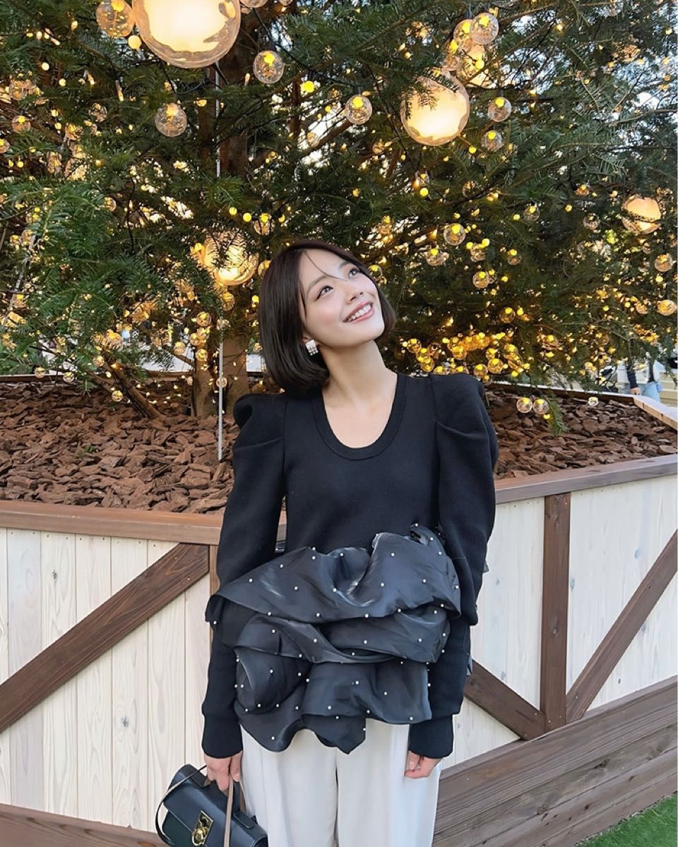 最終下げ ラスト1点 Bibiy AMELIE PEPURAMU KNIT｜Yahoo!フリマ（旧