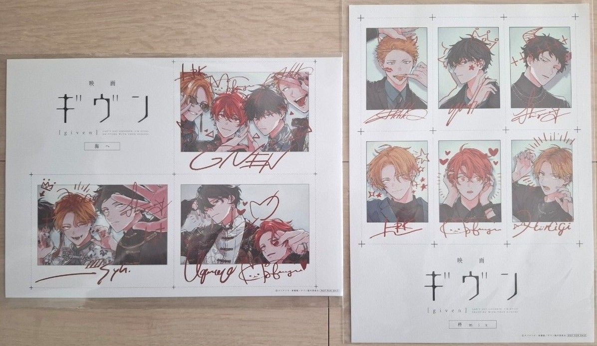 ギヴン 柊mix 海へ 入場特典 特典 キヅナツキ 5週目 チェキ風イラスト