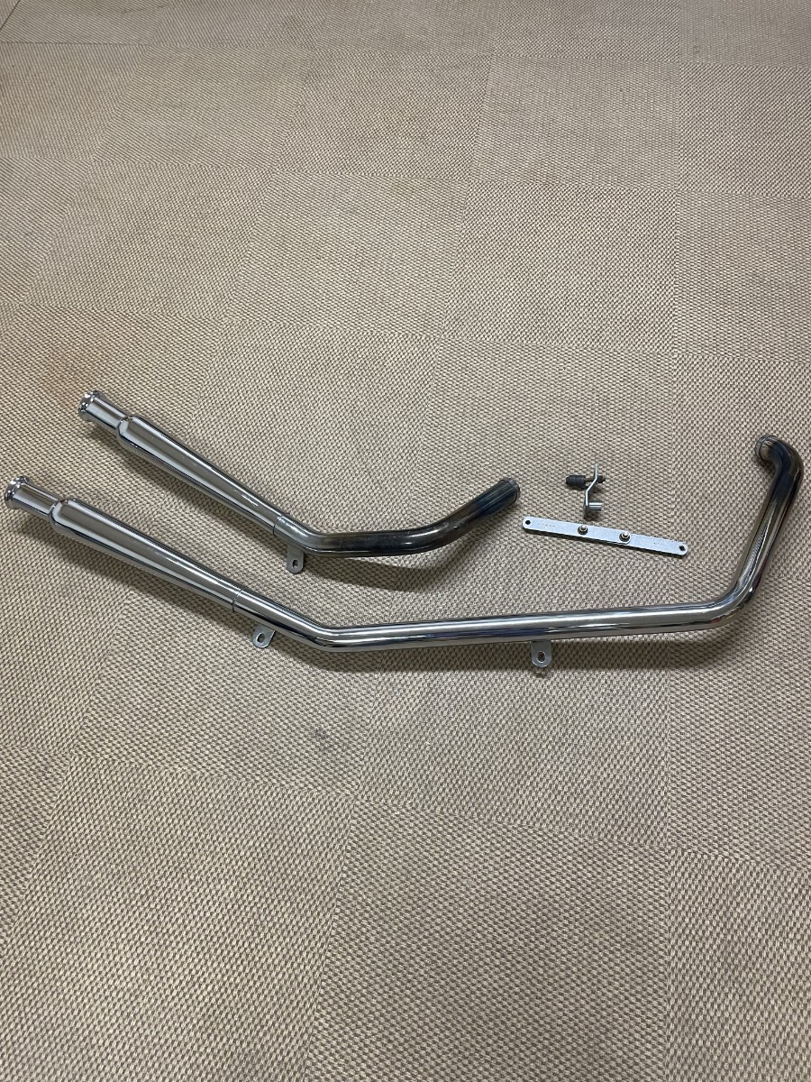 Yahoo!オークション - ハーレー アップスイープマフラー エボソフテイ