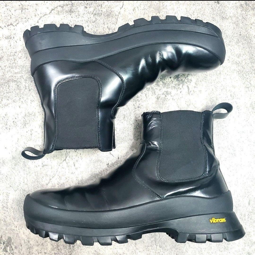 ZARA ザラ VIBRAM ビブラムソール レザーチェルシーアンクルブーツ 43