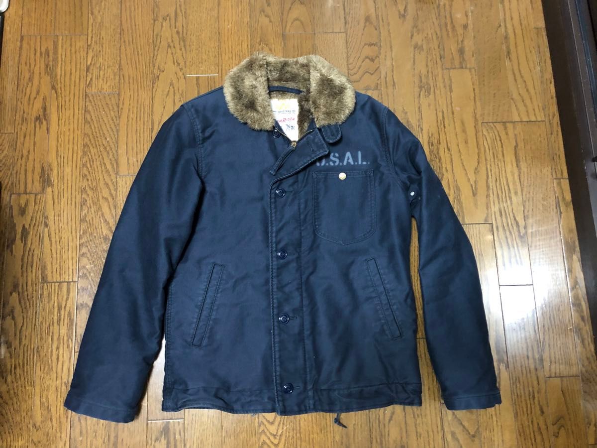 ALPHA Lee STORM RIDER N-1 デッキジャケット Lサイズ ネイビー｜Yahoo