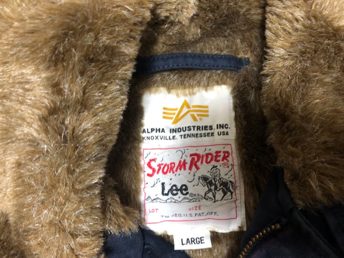 ALPHA Lee STORM RIDER N-1 デッキジャケット Lサイズ ネイビー｜Yahoo