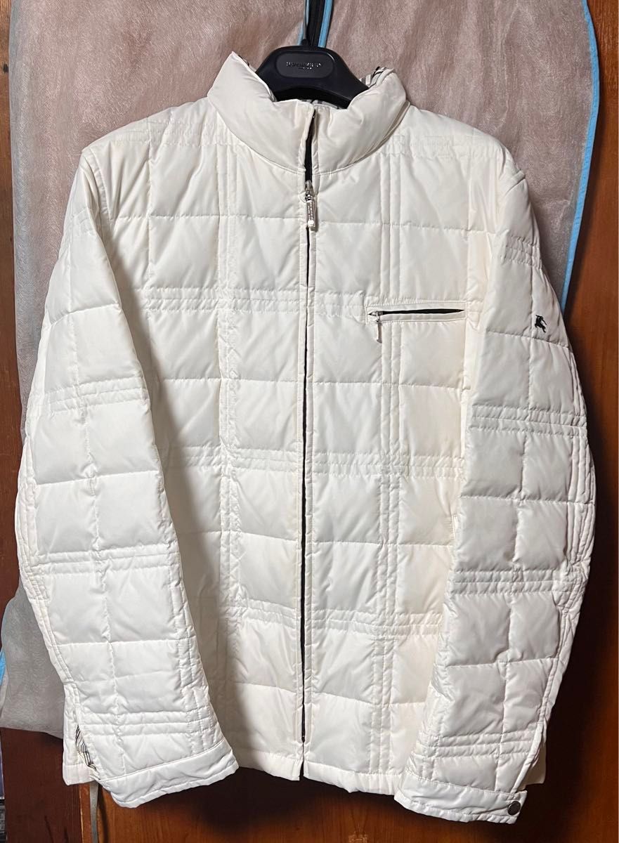 BURBERRY BLACK LABEL ダウンジャケット ホワイト メンズ M SIZE 白