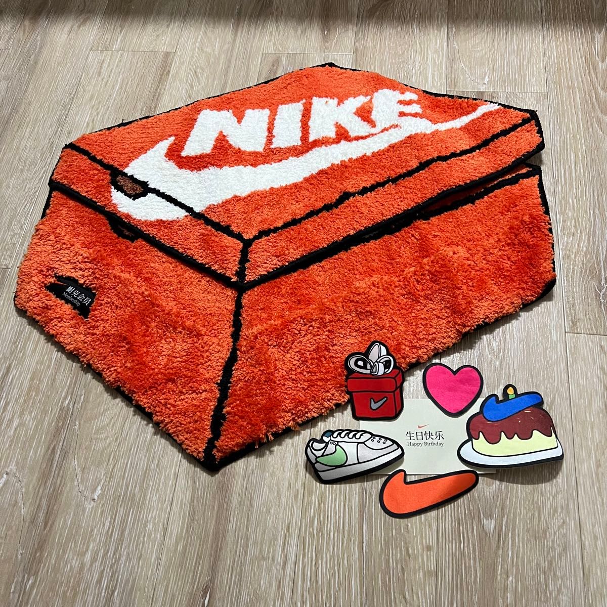 上海限定 NIKE公式ライセンス品 NIKE スニーカーボックス マット 玄関