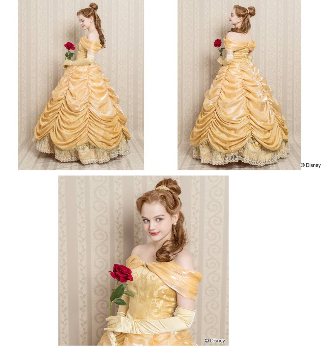 シークレットハニー 美女と野獣 ベル黄色 ドレス Dハロ 仮装 コスプレ