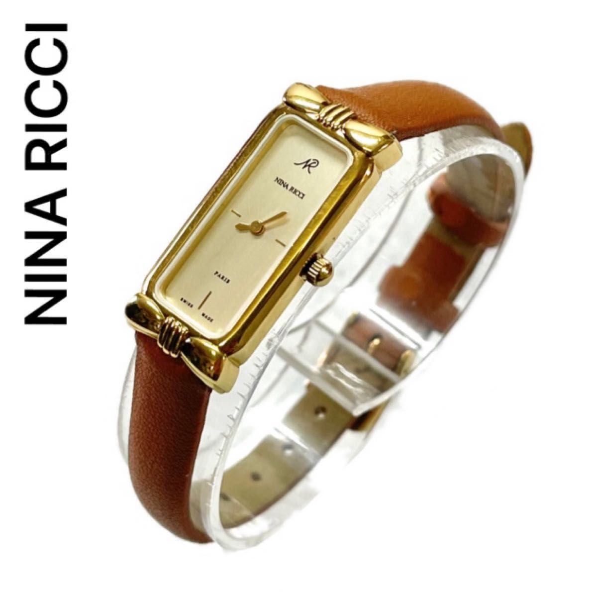 稼働 NINA RICCI 腕時計 細め レディース 時計 ニナリッチ