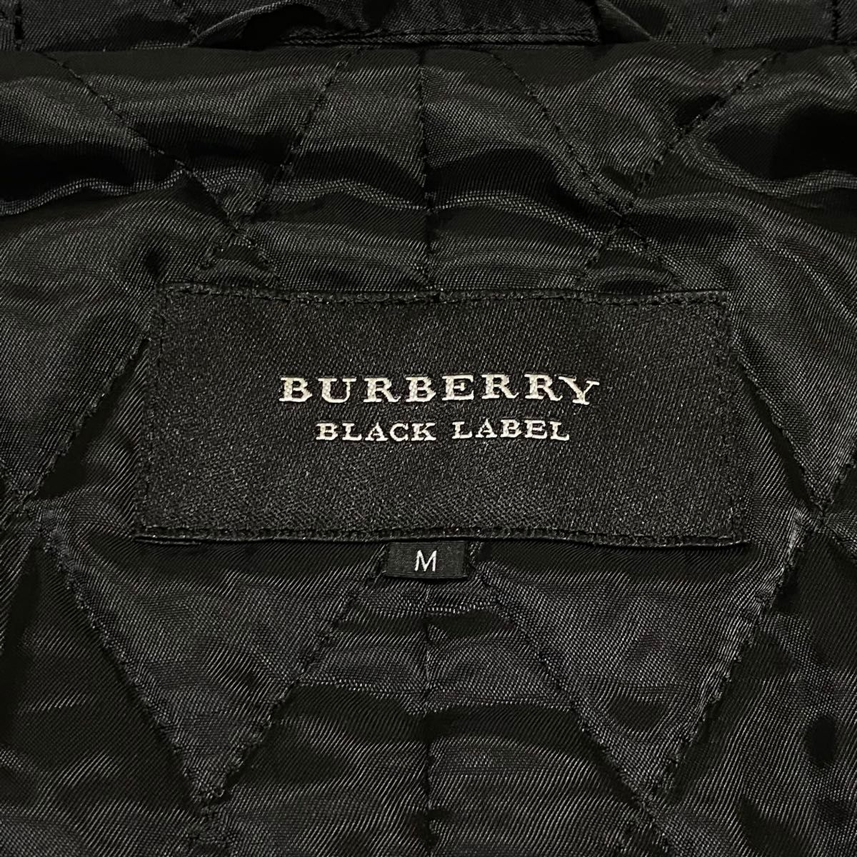 美品 BURBERRY BLACK LABEL ダッフルコート チェック 赤 バーバリー