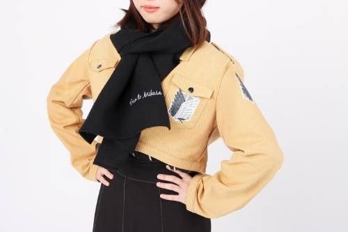 新品 未開封 エレンの鍵 と ミカサのマフラー のみ 進撃の巨人 画集