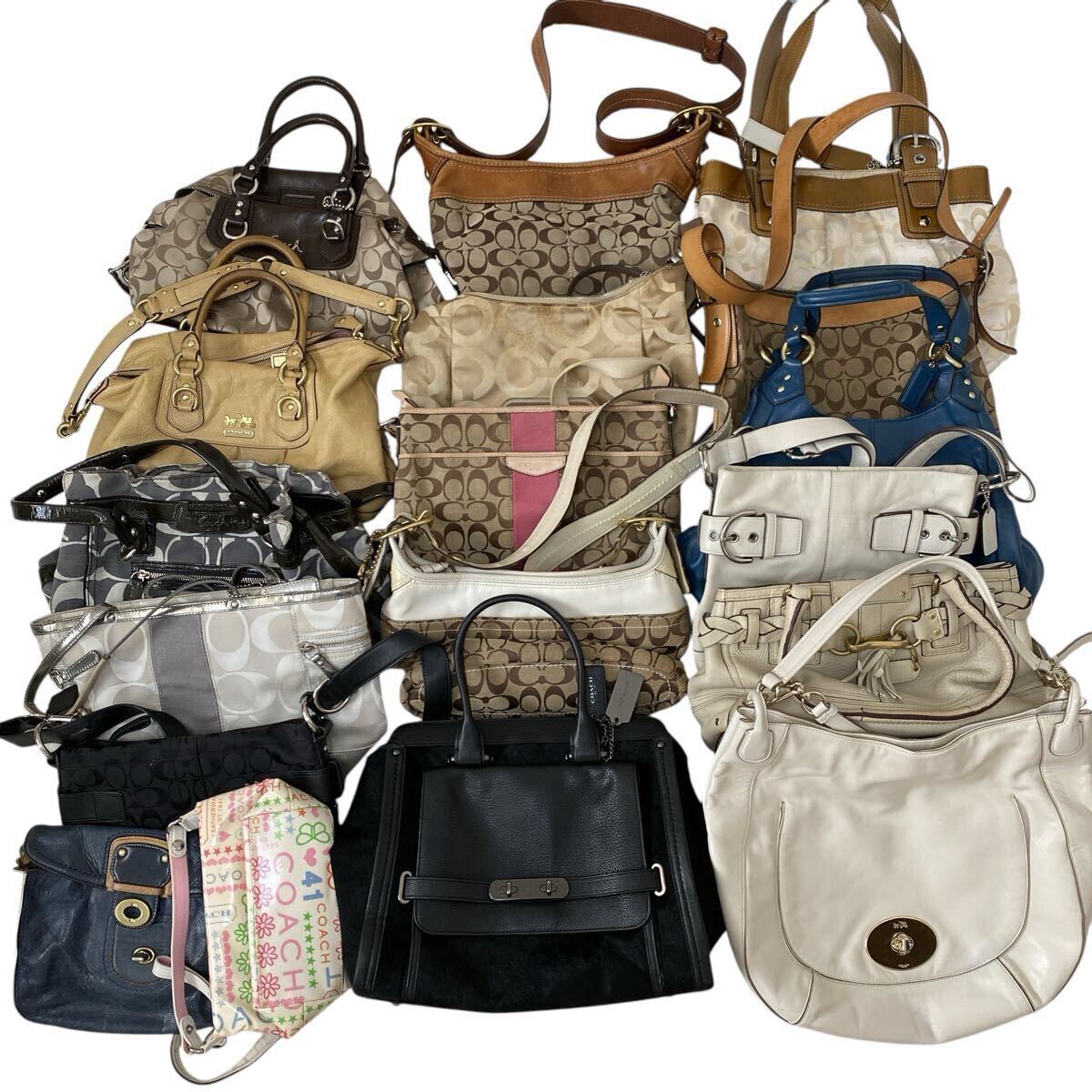 Yahoo!オークション - 1円~ COACH コーチ まとめ売り セット 大量 ハン