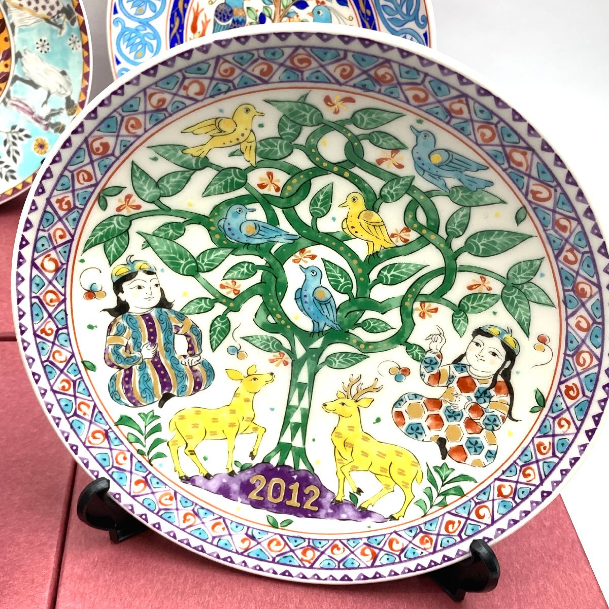 □ 七代 加藤 幸兵衛 □ 2006年 イヤープレート 箱付き □ 七代 加藤