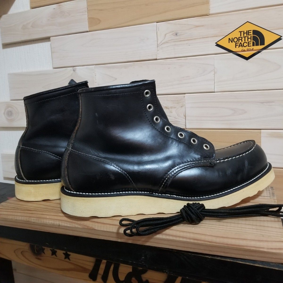 デッド 廃盤 90s 茶芯 羽タグ レッドウィング REDWING 8130 黒 29 0