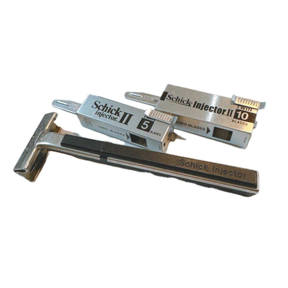 Schick シック インジェクターⅡ 替え刃付 髭剃り カミソリ T字タイプ