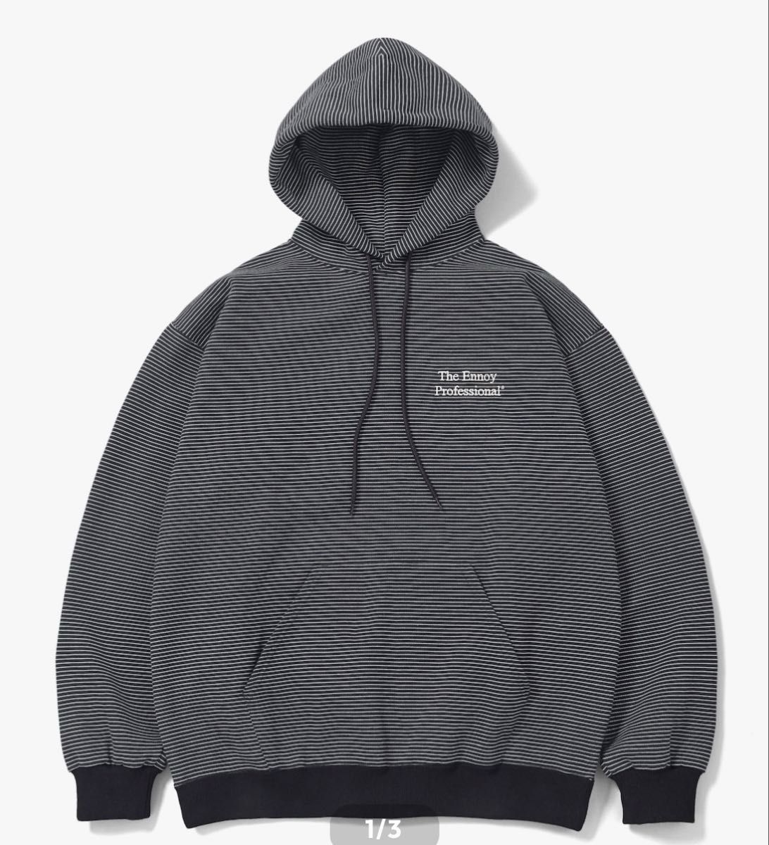 BORDER HOODIE SWEAT エンノイ ennoy Lサイズ｜Yahoo!フリマ（旧PayPay