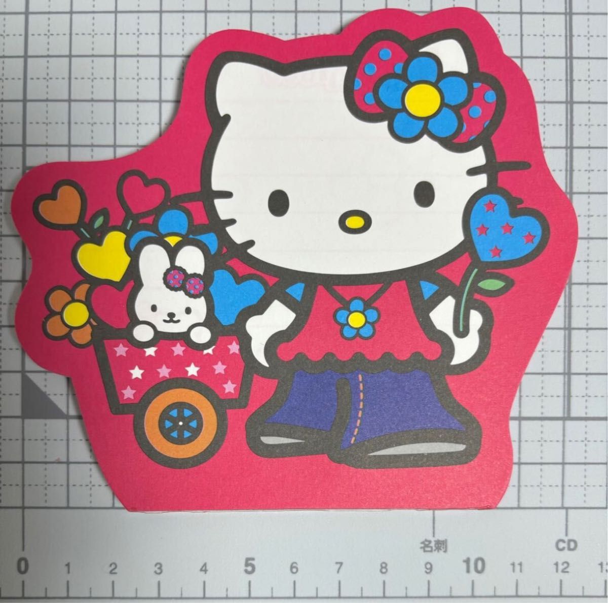 海外限定 ハローキティ ダイカットメモ サンリオ 平成レトロ メモ帳 激