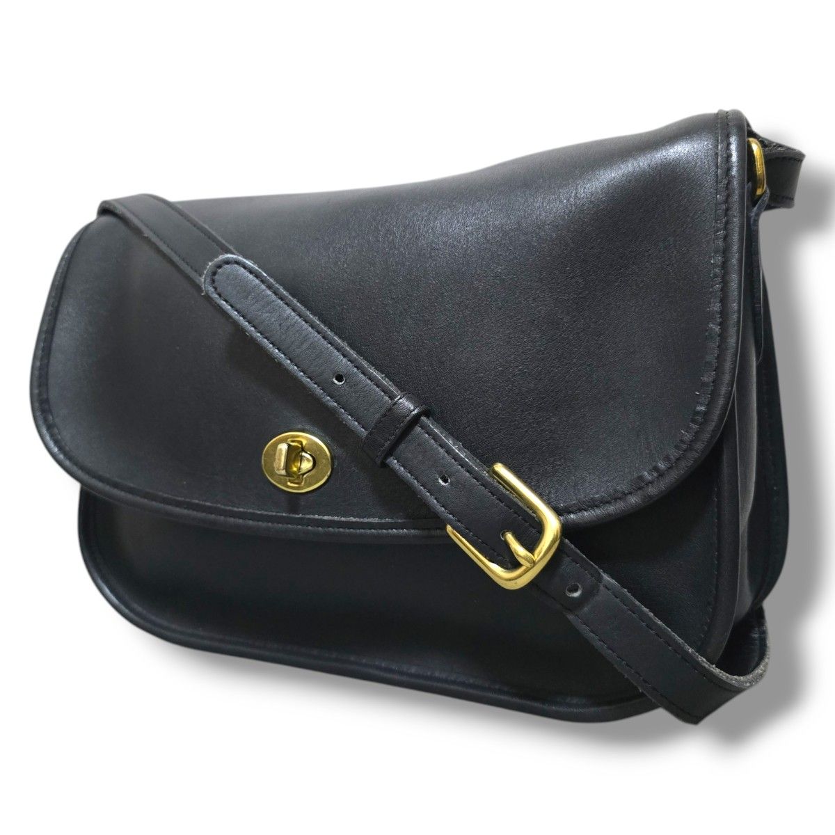 美品 COACH コーチ オールドコーチ ショルダーバッグ グラブタンレザー