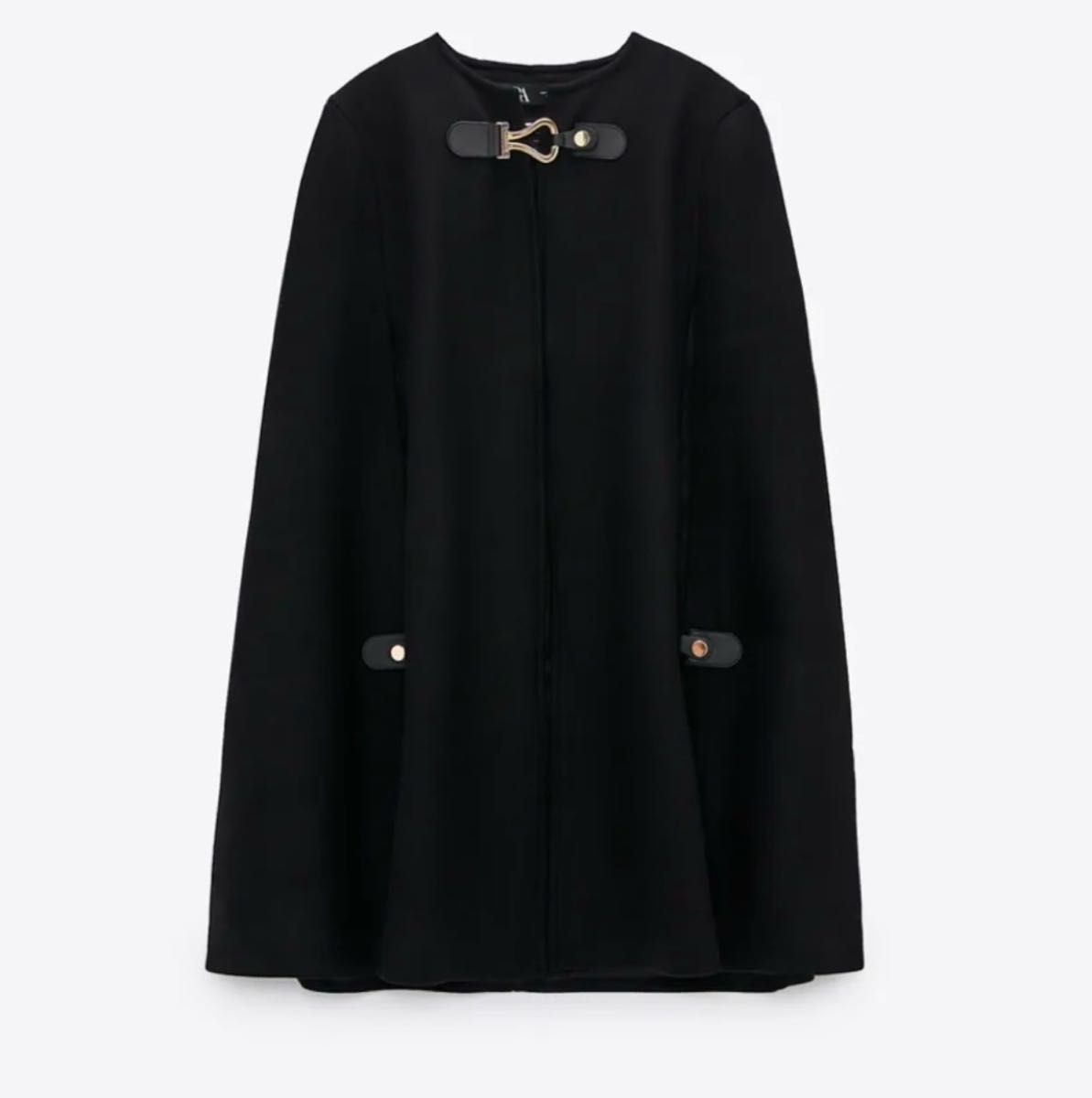 ZARA ケープコート ケープ MANTECO ポンチョ バックル付ケープ 完売品