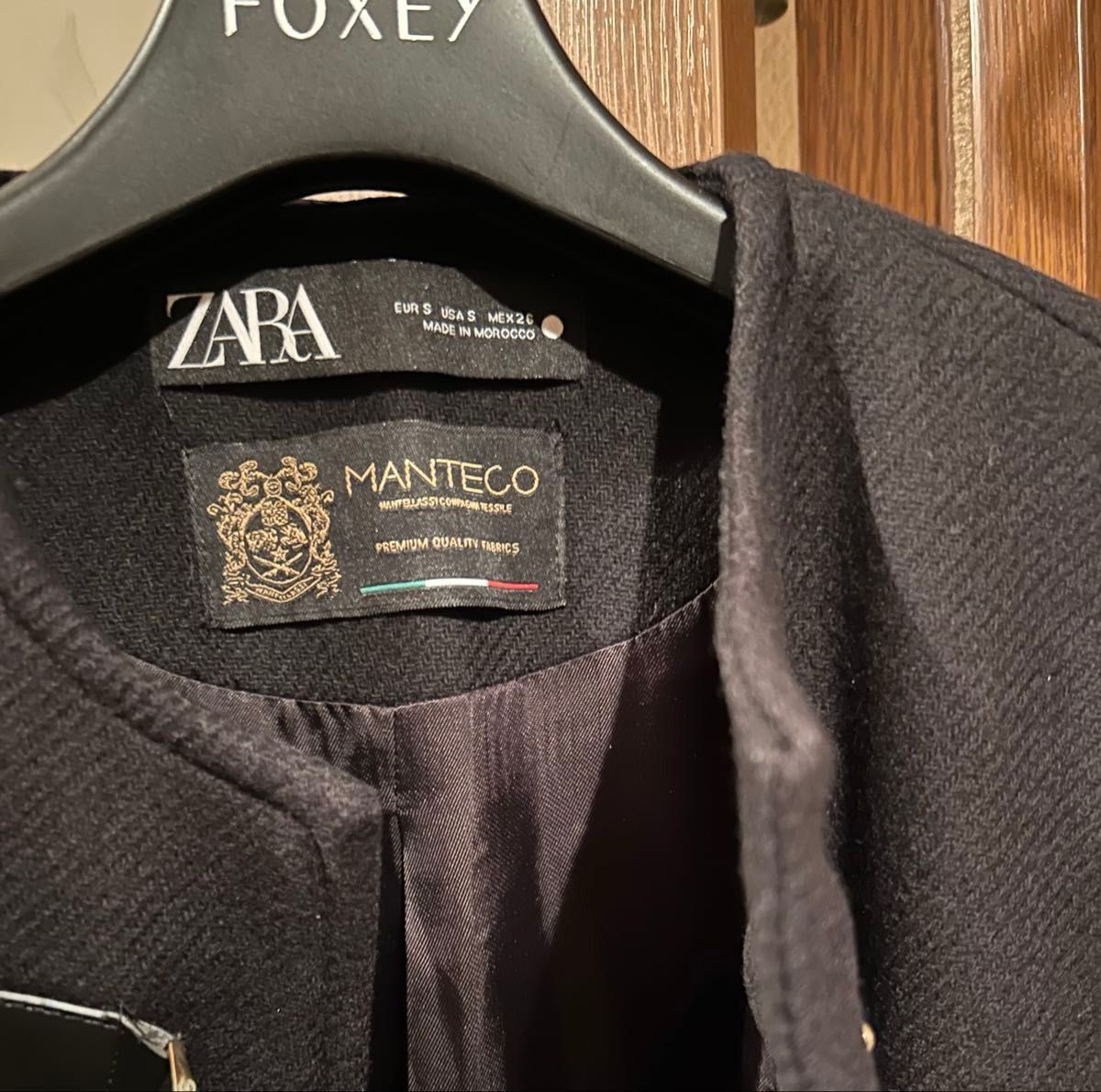 ZARA ケープコート ケープ MANTECO ポンチョ バックル付ケープ 完売品