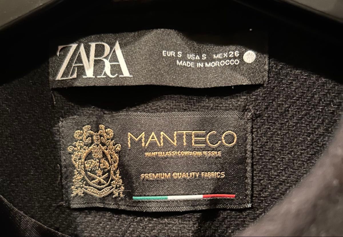ZARA ケープコート ケープ MANTECO ポンチョ バックル付ケープ 完売品