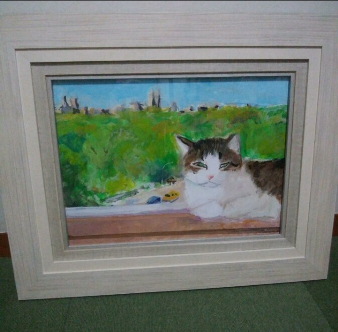 真作 原画 マンハッタナーズ 久下貴史 猫 額装 絵画 直筆サイン｜Yahoo