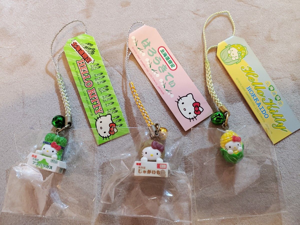 used☆サンリオ ハローキティ ご当地 根付け ストラップ まとめ レア