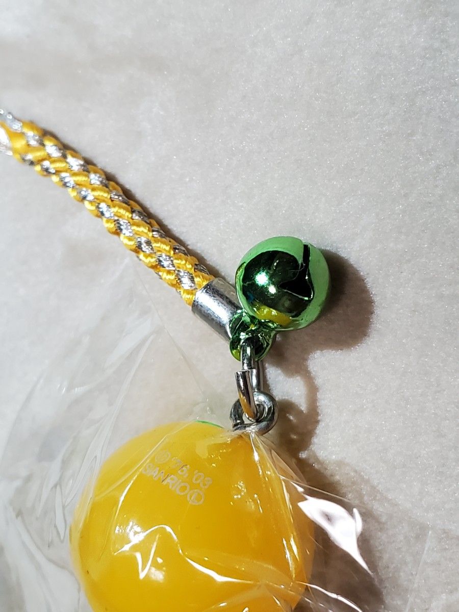 ハローキティ ご当地限定ストラップ 根付け 山口限定 夏みかん 柑橘