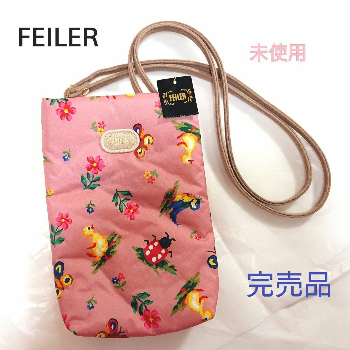 未使用 [FEILER /フェイラー] ハイジ スマホショルダー（ショルダー