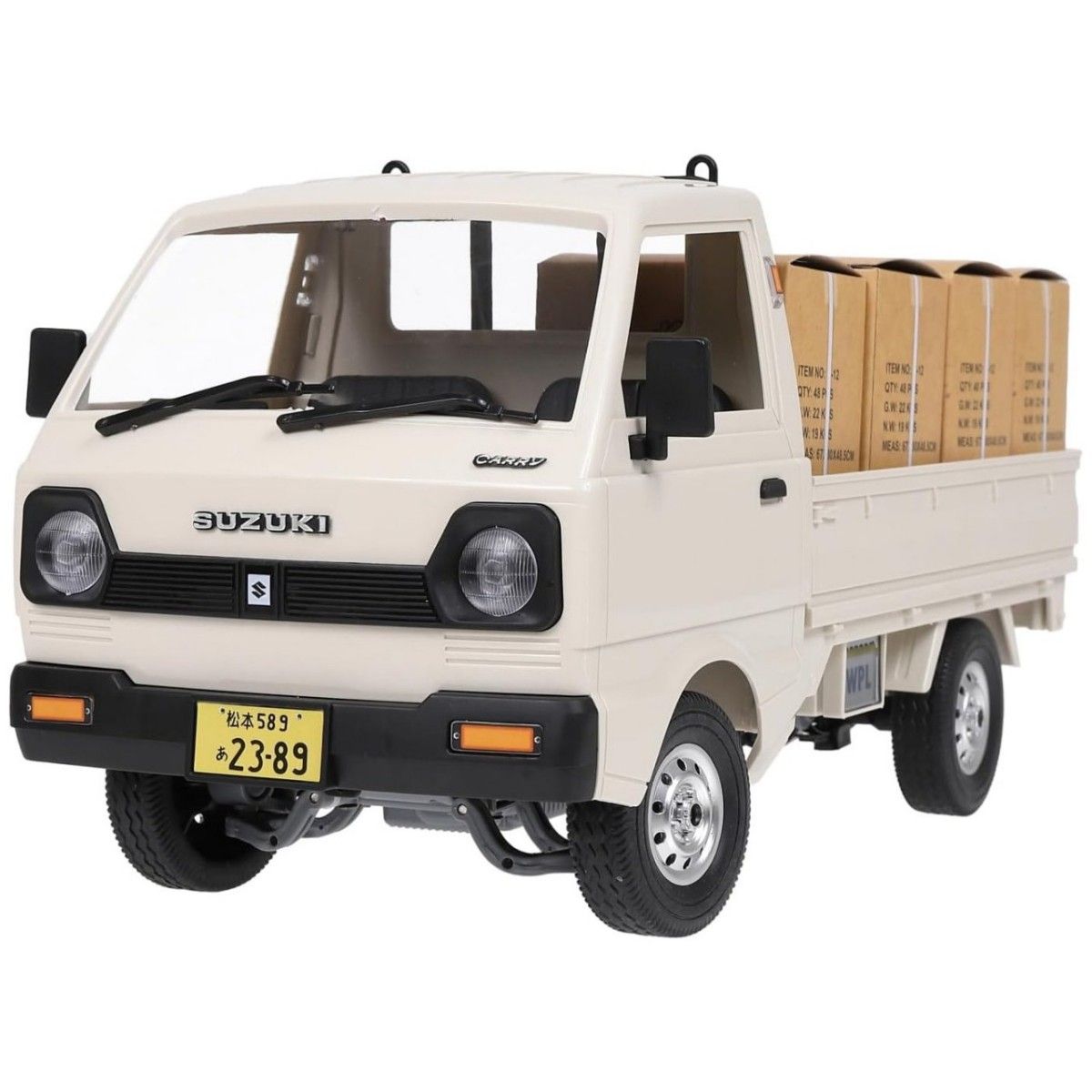 1/10 スズキ キャリイ 軽トラ RCカー ホワイト D12 RTR 2WD｜Yahoo