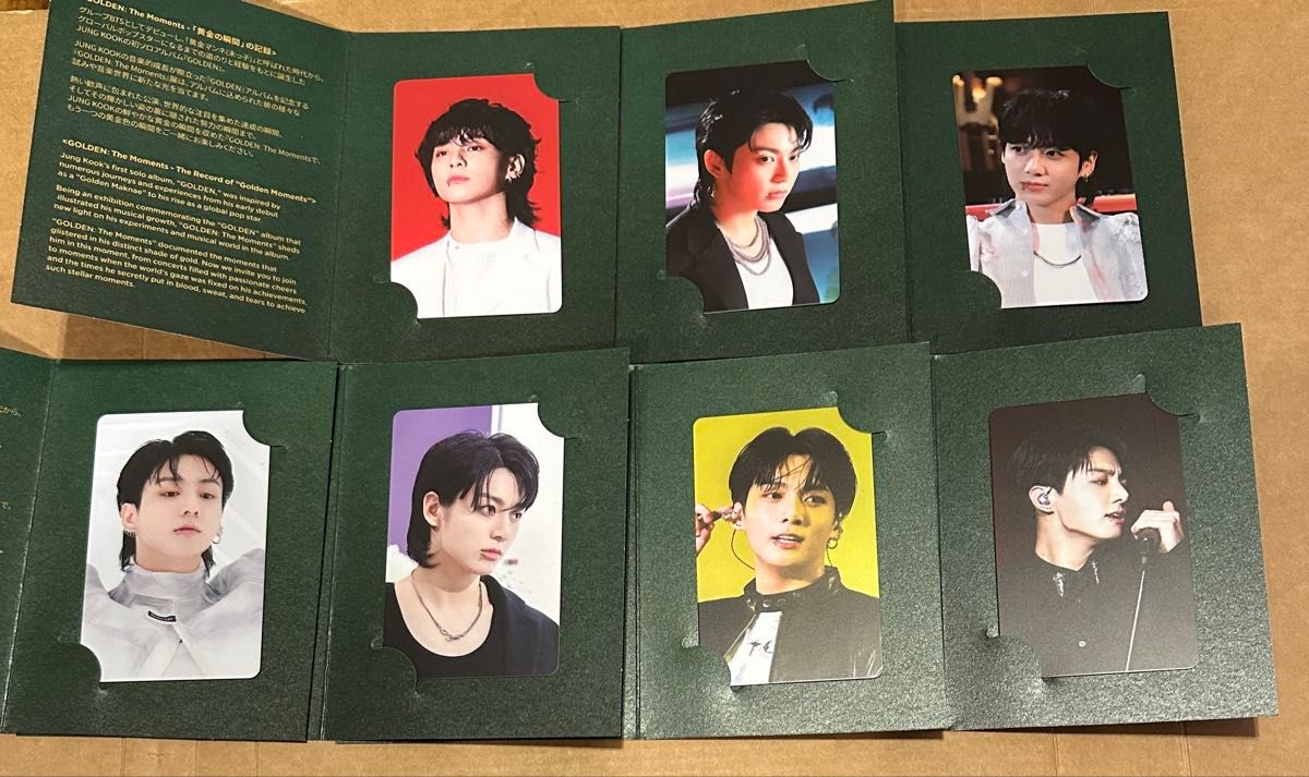 BTS ジョングク 展示会 入場特典 トレカ コンプリート GOLDEN The