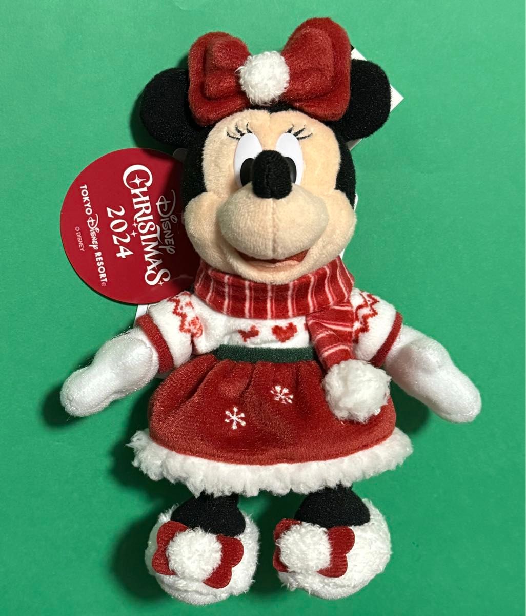 ディズニー クリスマス 2024 ミニー ぬいぐるみバッジ