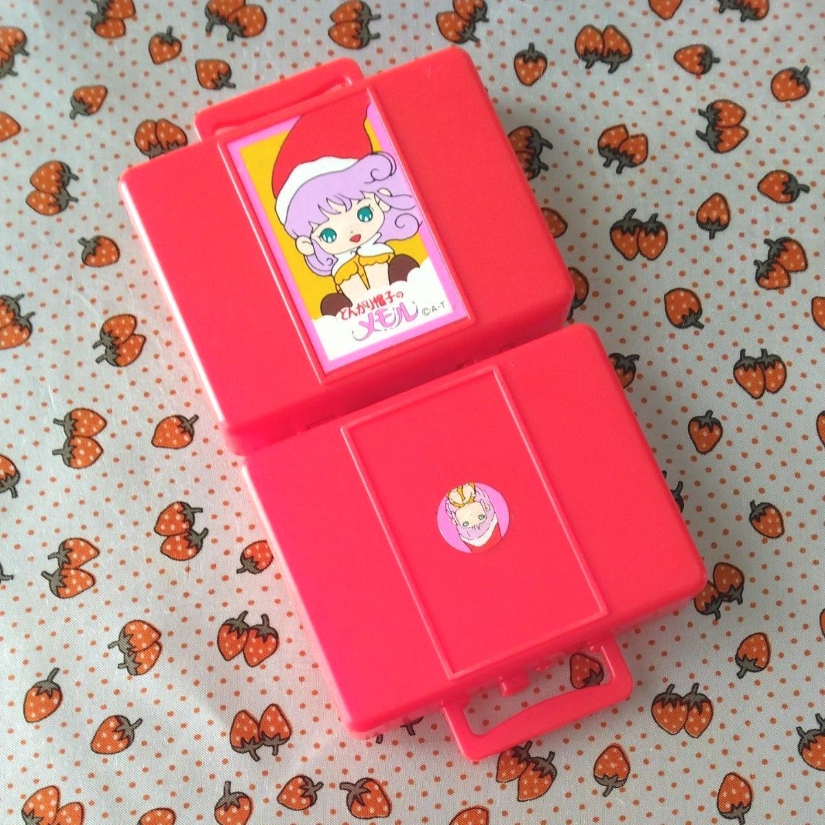 激レア 】とんがり帽子のメモル トランク型小物入れ 昭和レトロ アニメ