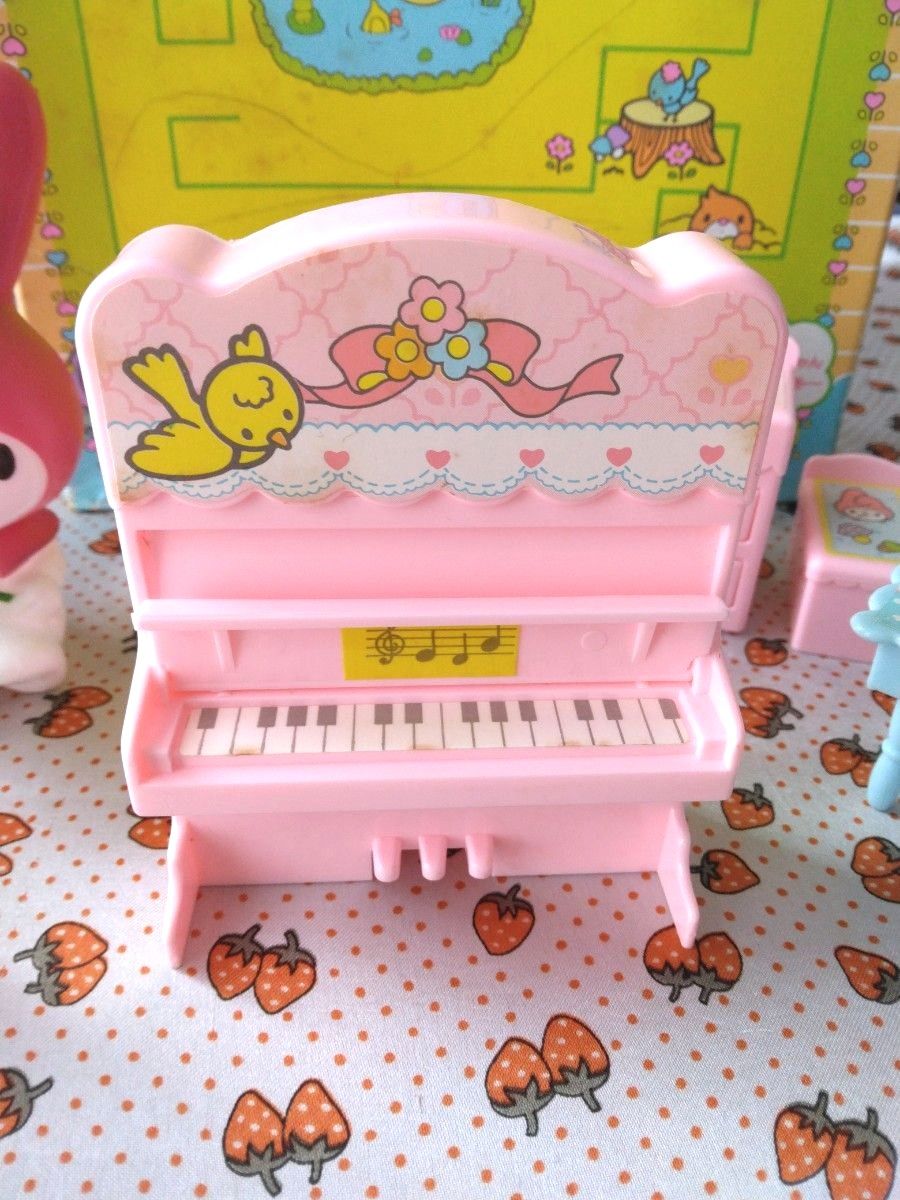 激レア 】昭和レトロ マイメロディホームセット 家具 ピアノ 日本製